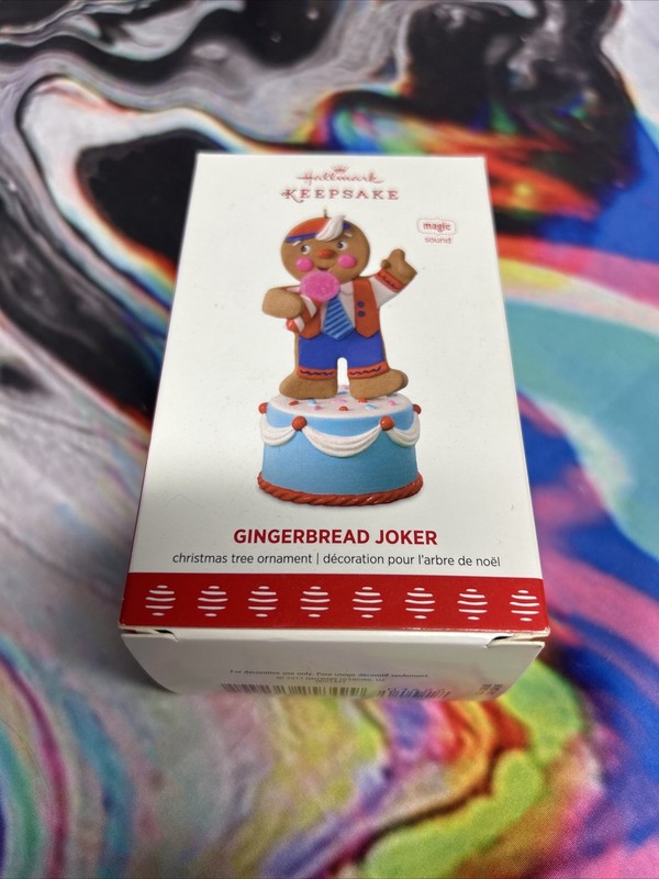 Hallmark Gingerbread Joker New Keepsake 2017 Christmas Ornament with Sound