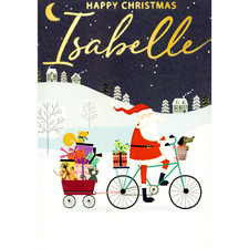 Personalised Isabelle Singing Musical Christmas Card Sound Of Christmas Range