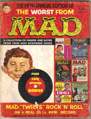 1962年製 ヴィンテージ THE MAD FRONTIER マッドマガジン The Worst From Mad Magazine Special #5 Missing Record Bonus 1962