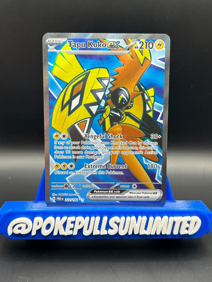 Paradox Rift Tapu Koko ex 222/182 SR Special illustration Rare FULL ART (C2)