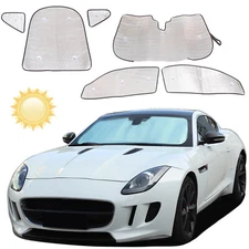 All Window Sun Shade Set UV protection Fit For Jaguar F-TYPE Coupe 2013-2022