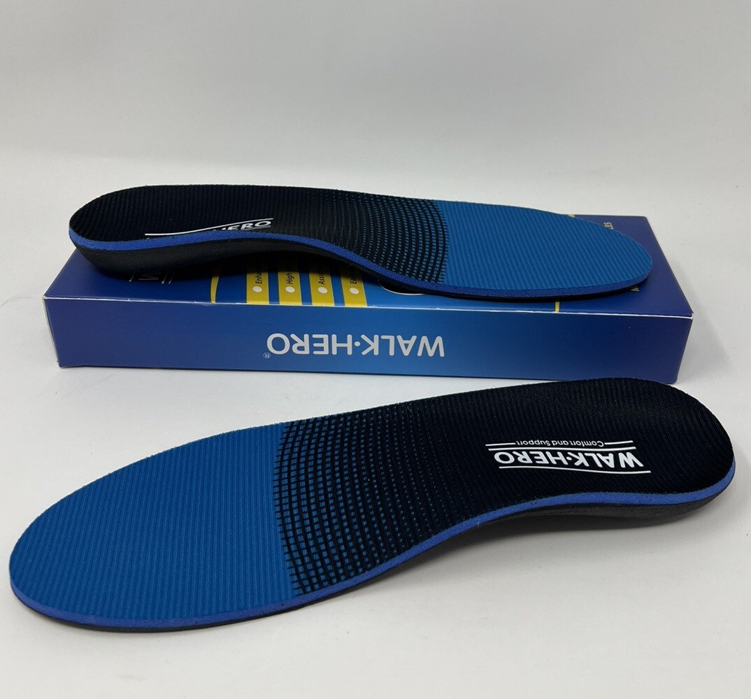 WalkHero Medical Orthotic Insoles Men's 7- 7 1/2 Women 9-9 1/2 Heel ...
