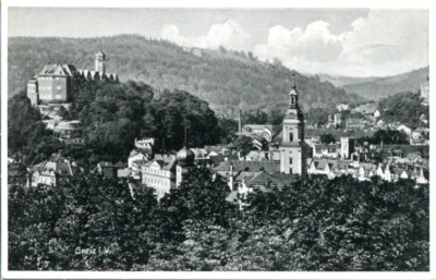 Ancient Ak, Greiz IN Vogtland, Full View, Panorama