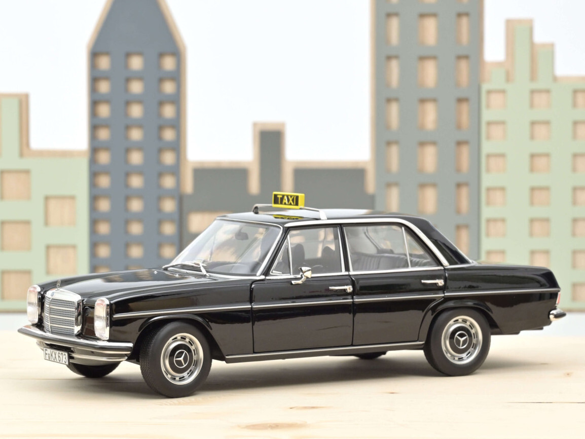 Mercedes Benz 200 1968 Taxi Norev 1/18 miniature référence 183776