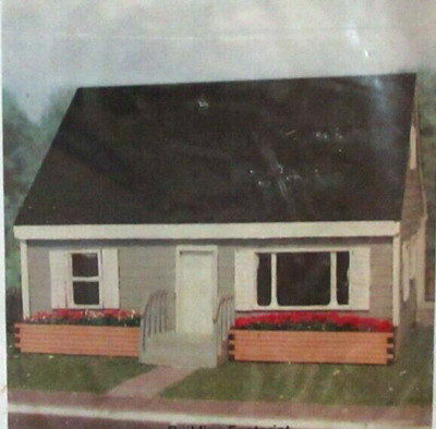 Osborn Model Kits 1103 HO Scale Four Bedroom Home (Wood Kit)