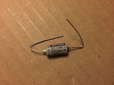 NOS Vintage Olson Oil Capacitor .002 uf 600v Treble Bleed