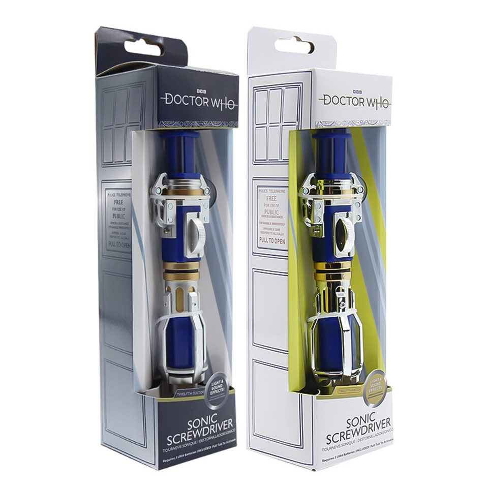 Doctor Who 12th Sonic Screwdriver Model Blue Light Sound Toy UK Stocks