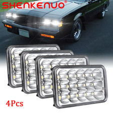 4pcs 4x6 Led Headlights Hilo Beam For Chevrolet Monte Carlo 80-1988 El Camino