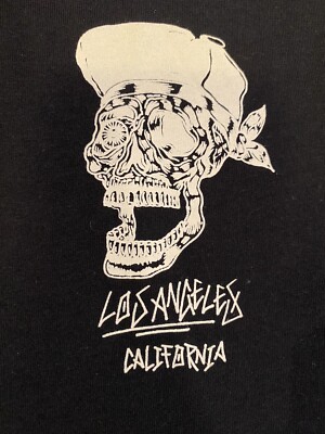 Mens ASOS Design Los Angeles California Made In Turkey Black T