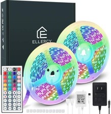 32ft LED Strip Lights Remote Control Bedroom 5050 RGB LED Light Changing Strips