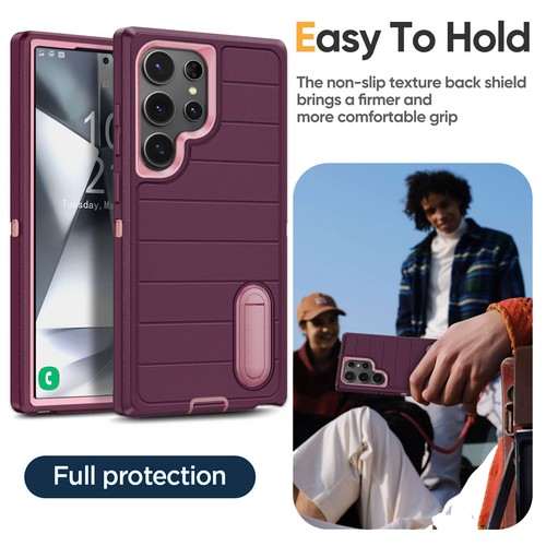 For Samsung Galaxy S24/+/Ultra Kickstand Case Heavy Duty Cover Screen Protector - Picture 34 of 36