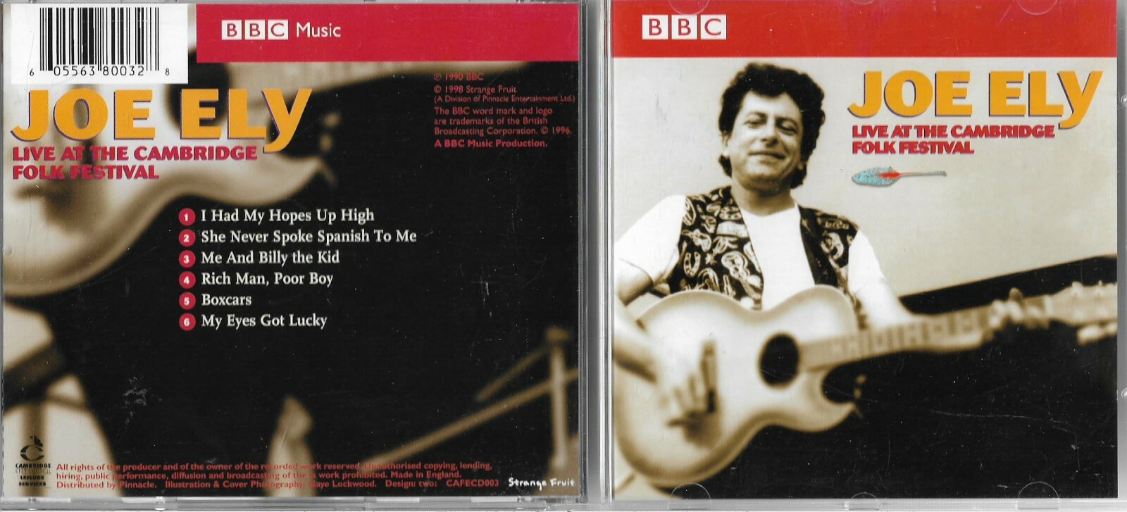 Joe Ely - Live At The Cambridge Folk Festival (1998) CD