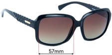 SFx Replacement Sunglass Lenses fits Coach HC 8141 - 57mm Wide