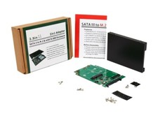 SYBA SY-ADA40093 M.2 mSATA SSD Dual Connector to SATA III Interface Enclosure,