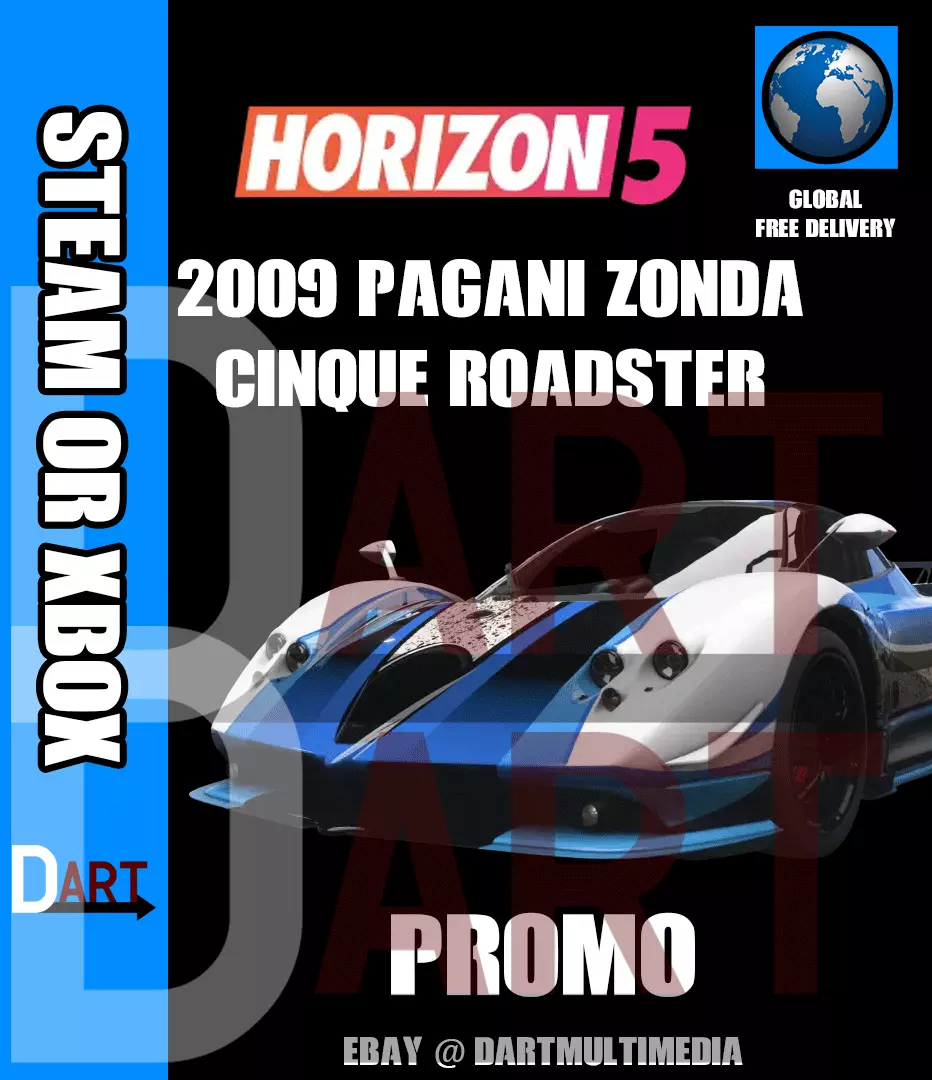 Forza Horizon 5 2009 Pagani Zonda Cinque Roadster RARE Steam