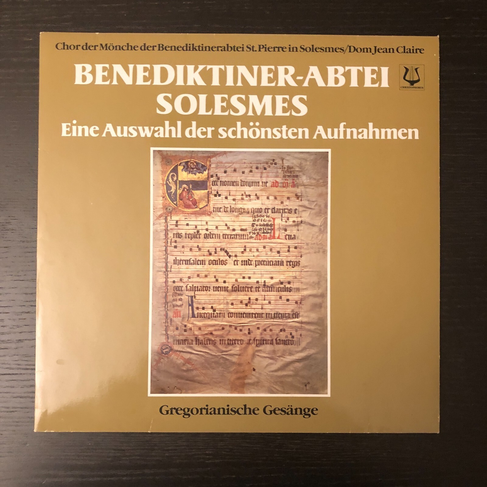 Vinyl LP Chor Mönche Benediktinerabtei St.Pierre Solesmes Gregorianische Gesänge