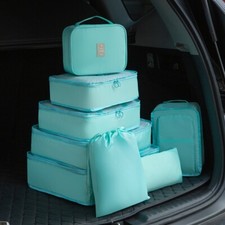 8Pcs Travel Storage Bags Set Luggage Organizer Packing Cubes with Multiple Color