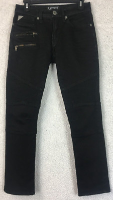 Mens Salvage Supply Co. Jeans Pants Havoc Straight Slim Black Size 29S 29x30