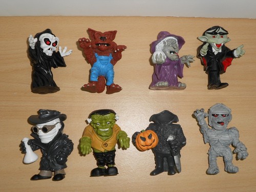Complete Set 8 PVC Figures Halloween Monster MAIA BORGES PORTUGAL 2003 - Picture 5 of 7