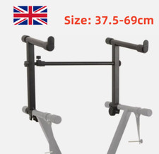 2 Tier Keyboard Stand Attachment Metal Adjustable Height and Width for Stacking