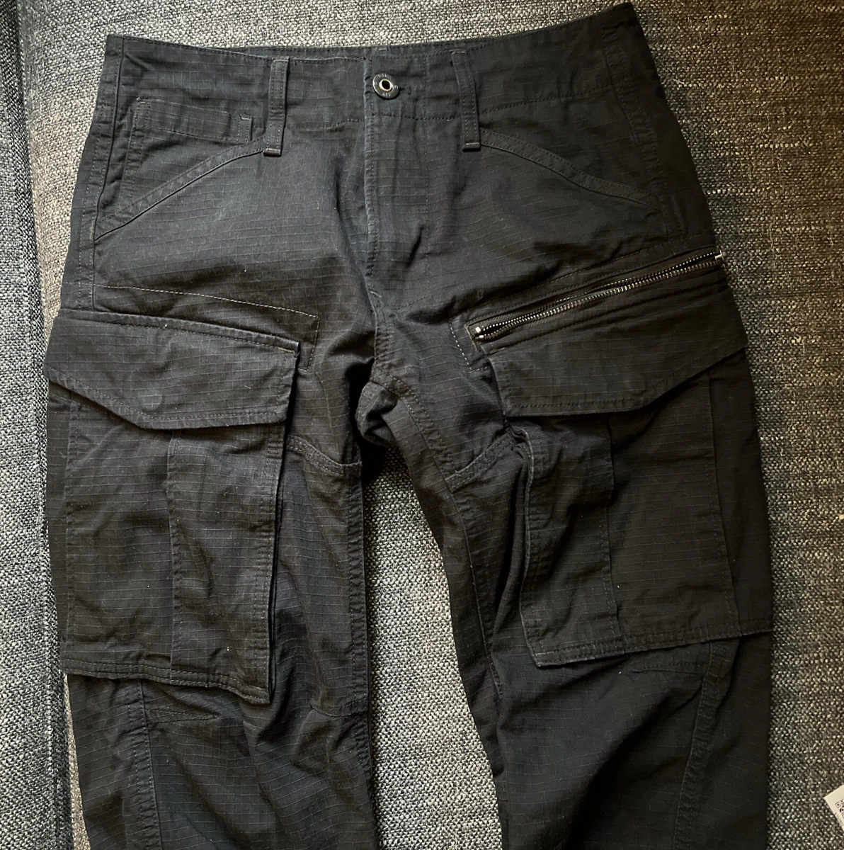 Zip Cargo Pants Regular Tapered | Black | G-Star RAW® US