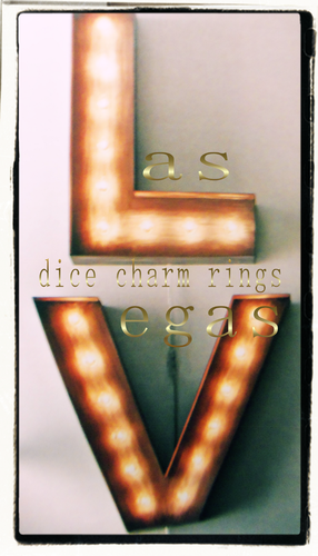 NEW Artisan Made Las Vegas Dice Charm Rings Custom Sizes - Statement Rings - Picture 2 of 4
