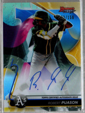 2020 Bowman's Best Best of '20 Blue Refractors #B20RP Robert Puason Auto /150