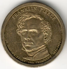 USA - 2010S - 1$ Presidential - Franklin Pierce - Rare & NIFC - #17152