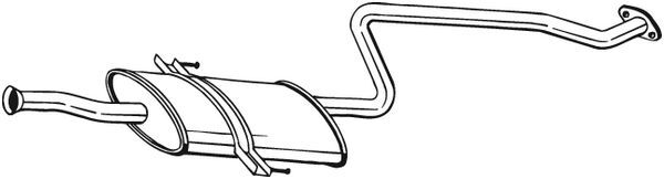 BOSAL 284-301 Middle Silencer for HYUNDAI