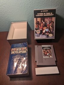 Where in Time is Carmen Sandiego? Complete w/ Encyclopedia Nintendo NES