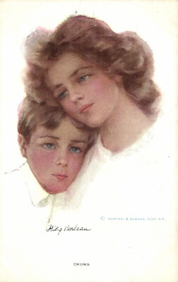 PC KÜNSTLER SIGNIERT, PHILIP BOILEAU, CHUMS, Vintage Postkarte (b58745)