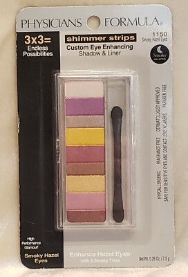 PHYSICIANS FORMULA Shimmer Strips 1150 SMOKY HAZEL EYES Shadow Liner 0.26 oz NIP