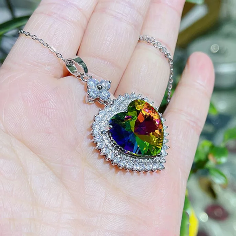 Rainbow Charm Necklace