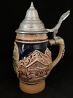 Vintage Original King St Wolfgang Beer Stein Glazed Raised Pottery Stein — photo 3