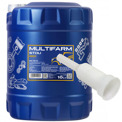 Motoröl Motor Öl MANNOL 10W-30 MN Multifarm STOU 10 Liter mit Ausgießer