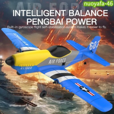 P51 Mustang RC Plane 2.4G 3CH 370mm Wingspan EPP Foam Remote Control Fighter RTF