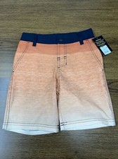 Art Class Boy's Size 6 Orange / Black Swim Trunks UPF 50 New