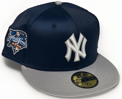 【US限定】NEW ERA 59FIFTY New York Yankees WS2000 Gray Navy New York Yankees New Era 59Fifty Satin 2000 WS Blue Gray