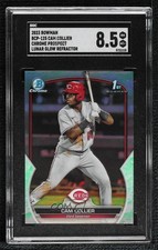 2023 Bowman Chrome Prospects Lunar Glow Refractor Cam Collier SGC 8.5 gp1
