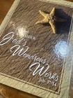 Starfish Journal Book with attached bookmark — photo 2