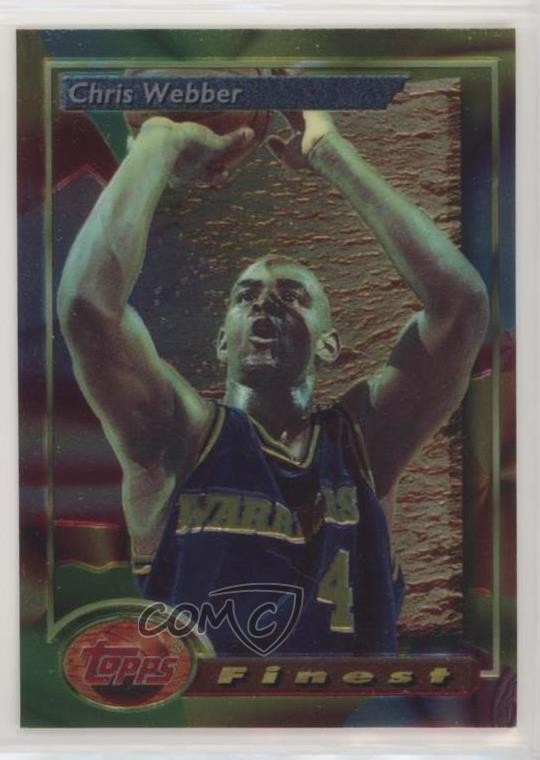 1993-94 Topps Finest Chris Webber #212 Rookie RC HOF e7o