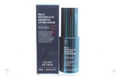 Allies of Skin Multi-Peptide & GF Advanced Daily Lifting Serum; CHOOSE SIZE