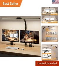 LED Desk Lamp for Home Office - Dimmable Computer Desk Light with Clamp, Mode...