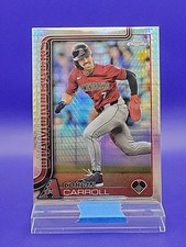 Corbin Carroll 2025 Topps Chrome Prism Refractor SP 🔥 Diamondbacks