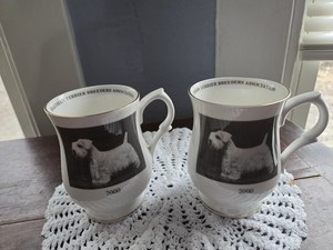 2 Sealyham Terrier Breeders Assoc Coffee Cups England