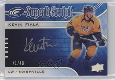 2015-16 Upper Deck Ice Superb Script 41/49 Kevin Fiala #SS-KF Auto 2d8