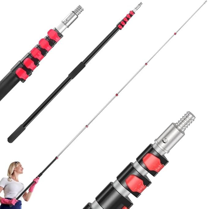 5-24FT Multi-Purpose Extendable Pole Telescoping Extension Pole For Pool  Window