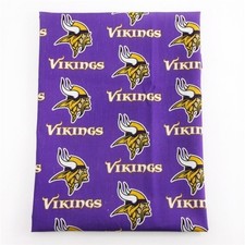 Vikings Polyester Cotton blend fabric. 20" x 55" 1051721 Minnesota Football