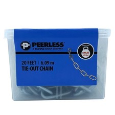 20-Foot Pet Tie-Out Chain, Heavy-Duty, Dog Tie-Out, Peerless Chain Company