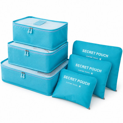 Gepäck Verpackung Aufbewahrung Organizer - 6 Stück Set - Urlaub Koffer Packtaschen